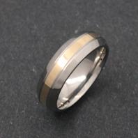 Titanium Ring - Gold Amasis